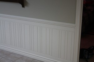 Wainscoting installation